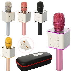 Мікрофон Q7 акум., USB, Bluetooth, мікс кольорів, футляр, 28-11,5-7 см. - 1 - smarttoys.com.ua