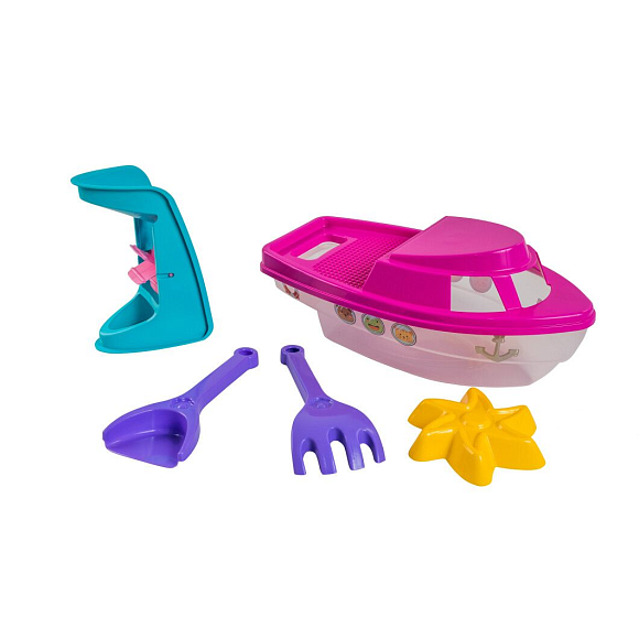 Набір для піску "Кораблик" 6 ел. з млинком - 2 - smarttoys.com.ua