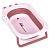 Ванночка ME 1141 CROCO Pink дитяча, силікон, складана, 80*53,9*20,8, рожевий. - 1 - smarttoys.com.ua