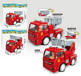 Пожежна машинка 8814 (300/2) 2 види, інерція, у пакеті - 1 - smarttoys.com.ua