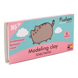 Пластилін YES, 6 кол., 120г "Pusheen" - 1 - smarttoys.com.ua
