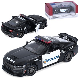 Машина KT5455WP метал, інерція, 1:38, поліція, відчиняються двері, гум.колеса,кор.16-7-7,5см - 1 - smarttoys.com.ua
