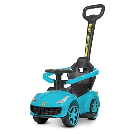 Каталка-толокар M 4741-4 батьків. ручка, муз., світло, синій. - 1 - smarttoys.com.ua