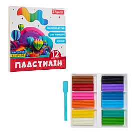 Пластилін 1Вересня, 12 кол., 240г "Classic" - 1 - smarttoys.com.ua