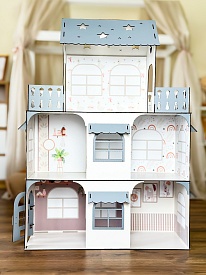 Ляльковий дім 105х80х35 см сірий - 1 - smarttoys.com.ua