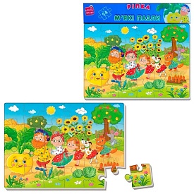 Гра розвиваюча Vladi Toys м'які пазли А4 Малюк зможе "Ріпка" VT1102-28 (укр) - 1 - smarttoys.com.ua