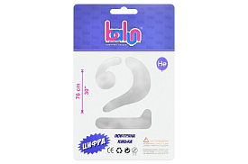 Цифра 2 "Balun" Срібна  30" (76см) - 1 - smarttoys.com.ua