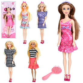 Лялька A813B-1-2-3-10-11 шарнірна, 5 видів, лист, кул., 13-36-4 см. - 1 - smarttoys.com.ua