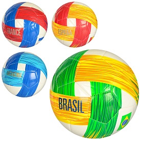 М'яч футбольний MS 0997 розмір 5, PVC, 330г, 4 кольори (країни), кул. - 1 - smarttoys.com.ua