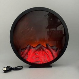 Камін-світильник декоративний з LED підсвічуванням USB 8.5*32*32см (без батарейок) R96484 - 1 - smarttoys.com.ua