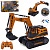 Екскаватор 869-36G радіок. 2,4G, акум, 33см, світло, рухливий ковш, гусеничний, USB, кор.,40-23-16см - 1 - smarttoys.com.ua