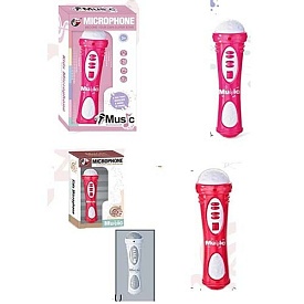 Мікрофон 660-61-62-63, 3 види, муз., світло, бат., кор., 13-24-6 см. - 1 - smarttoys.com.ua