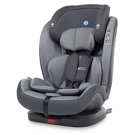 Автокрісло дитяче ME 1080-B BRISTOL Royal Gray група 123, isofix, чорн. база, льон, сірий. - 1 - smarttoys.com.ua