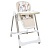 Стільчик M 5897 Beige для годування 2в1 з механичн.заколисуванням,5-ти точ.,матрац,екошкiра,бежевий - 1 - smarttoys.com.ua