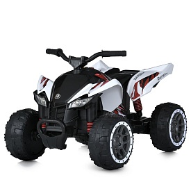 Квадроцикл M 5775E-1 2 мотори 40W, 1акум.12V10AH, колеса EVA, муз.,світло, білий. - 1 - smarttoys.com.ua