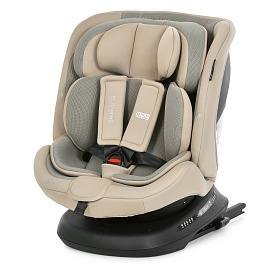 Автокрісло El Camino i-RISE ME 1207 Beige дитяче, i-SIZE R129, зріст дит.40-150см,рег.підг.360⁰,беж. - 1 - smarttoys.com.ua