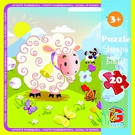 LA06 Пазли ТМ "G-Toys" із серії "Ферма", 20 ел. - 1 - smarttoys.com.ua