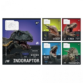 А5/36 лін. Yes JURASSIC WORLD Strength and Power, зошит учнівський загальний - 1 - smarttoys.com.ua