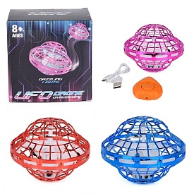 Гра M2 літаюча тарілка, НЛО, UFO, пульт,реагує на руку,акум.,USB,3 кольори,світло,кор.,10,5-8-10,5см - 1 - smarttoys.com.ua