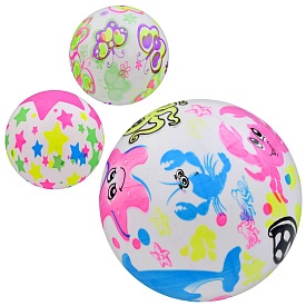 М'яч дитячий MS 3962 9 дюймів, ПВХ, 48-52 г, 3 види, 10 шт. в кул. - 1 - smarttoys.com.ua
