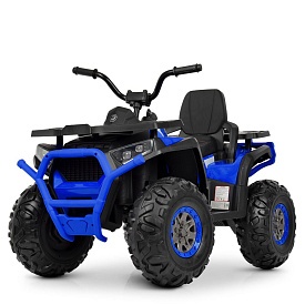 Квадроцикл M 4081EBLR-2-4 2,4G, 2мот.35W, 1акум.12V9AH, MP3, USB,TF, муз., світло, шкіра, EVA, чорн. - 1 - smarttoys.com.ua