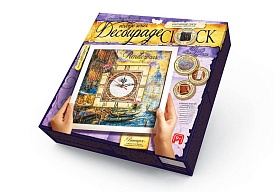 Комплект креативної творчості "Decoupage Clock" з рамкою (10), DKС-01-01 - 1 - smarttoys.com.ua