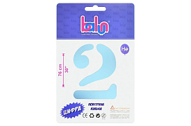 Цифра 2 "Balun" Blue Sugar 30 (76см) - 1 - smarttoys.com.ua