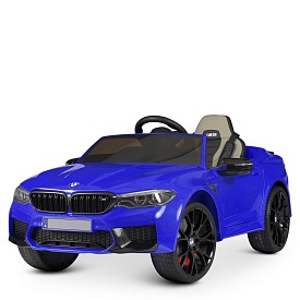 Машина M 4791EBLR-4 2,4G, 2мотори35W, 1акум.12V10AH, EVA, шкіра, синій. - 1 - smarttoys.com.ua