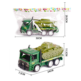 Трейлер арт. 928-B17 (160шт/2) інерц., танк  набор., пакет 20,5*36см - 1 - smarttoys.com.ua