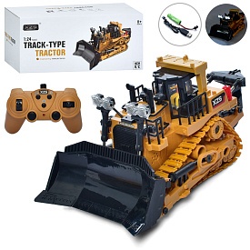 Бульдозер BC1030 радіокер., акум., 1:24, рухомий ківш, USB, муз., світло, кор., 29-13,5-16см. - 1 - smarttoys.com.ua