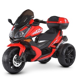 Мотоцикл M 4852EL-3 1 акум.12V7AH, 2 мотори 35W, шкір.сид., EVA, червоний. - 1 - smarttoys.com.ua