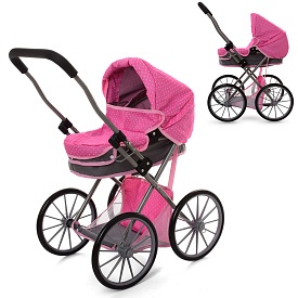 Візок 69882BN для ляльки, класика, корзина, мет., кор., 42-64-11,5 см. - 1 - smarttoys.com.ua