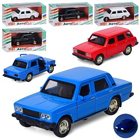Машина M 5666 1:32-36, метал, інерція, 11,5см, звук,світло,відчиняються двері,гум. колеса,3 кольори - 1 - smarttoys.com.ua