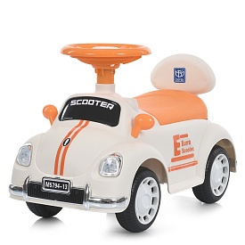 Каталка-толокар M 5794-13 муз., світло, бежевий - 1 - smarttoys.com.ua