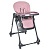 Стільчик M 3233L-G Pink для годування, 3 полож.спинки та підніжки , 4 колеса, кошик,екошкіра,рожевий - 1 - smarttoys.com.ua