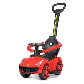 Каталка-толокар M 4741-3 батьків.ручка, муз., світло, червоний. - 1 - smarttoys.com.ua