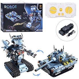 Конструктор 675006 радіокер., 2в1 (танк, робот), 779 дет., акум., USB, кор., 50-36-8 см. - 1 - smarttoys.com.ua