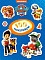 100 наклейок. TM "PAW Patrol" (синя) - 1 - smarttoys.com.ua