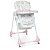 Стільчик M 3233 Unicorn Pink для годування, 5точ.ремені, столик висув., 4колеса, єдиноріг, рожевий. - 1 - smarttoys.com.ua