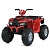 Квадроцикл M 6060EL-3(24V) 2*35W, 1*24V5AH, EVA, USB, BLUETOOTH, TF, шкіра, світло, червоний. - 1 - smarttoys.com.ua