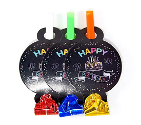 Святковий язичок-гудок "HB Неон" (6 шт/уп) - 1 - smarttoys.com.ua