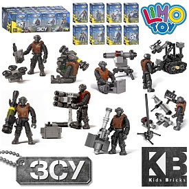 Конструктор KB 1129 військ.,фігурка-солдат,зброя,від 31дет.,кор.,16шт.(8 видів)в диспл.,40,5-13,5-14 - 1 - smarttoys.com.ua