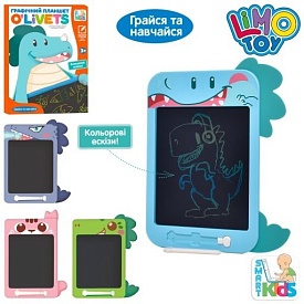 LCD планшет SK 0050 ABCD для малювання, кольоровий, 10дюймів, 4види, бат.(таб.), кор., 25-33,5-2 см. - 1 - smarttoys.com.ua