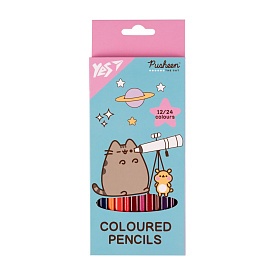 Олівці кольорові Yes 12/24 кол. "Pusheen. Cheek" - 1 - smarttoys.com.ua