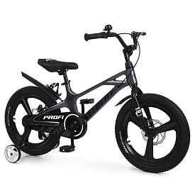 Велосипед дитячий PROF1 18д. MB18VCB GREY (1шт) VELOCITY,SKD85,магнез.рама,обод,перед/зад.диск.торм. - 1 - smarttoys.com.ua