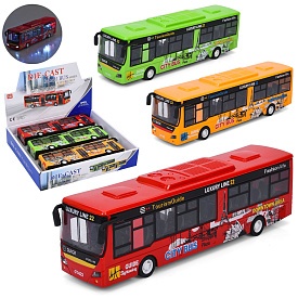 Автобус 677-5  інерція,метал, 23,5см,1:24,гумові колеса,3шт(3 кольори) в дисплеї, 29-24,5-6,5см - 1 - smarttoys.com.ua