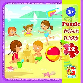 LX04 Пазли ТМ "G-Toys" із серії "Дитячий майданчик", 12 ел. - 1 - smarttoys.com.ua
