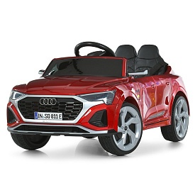 Машина M 5899EBLRS-3 2.4G радіок,1*12V9AH, 2*35W,MP3,USB,BT,TF,EVA,музика,світло, шкіра,червоний - 1 - smarttoys.com.ua