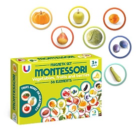 Магнітний набір Монтесорі Овочі, фрукти і ягоди - 1 - smarttoys.com.ua