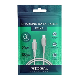 Кабель USB Ridea RC-M231 Prima PD20W Type-C to Лайтнін (Білий) - 1 - smarttoys.com.ua